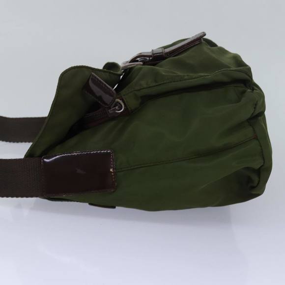PRADA Shoulder Bag Nylon Khaki Auth bs16163 - Picture 3 of 16